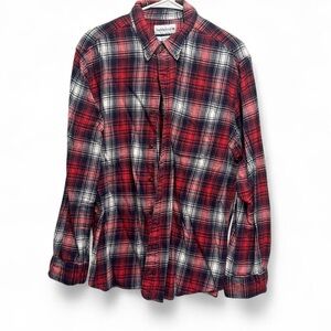 Saddlebred Red and Black Plaid Casual Shirt